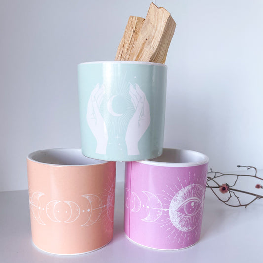 Moon mystic mini pot planter
