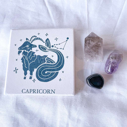 Capricorn Zodiac star sign crystal lover kit