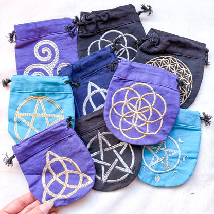 Ritual and crystals pouch