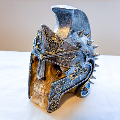 Skull Spartan Helmet statue