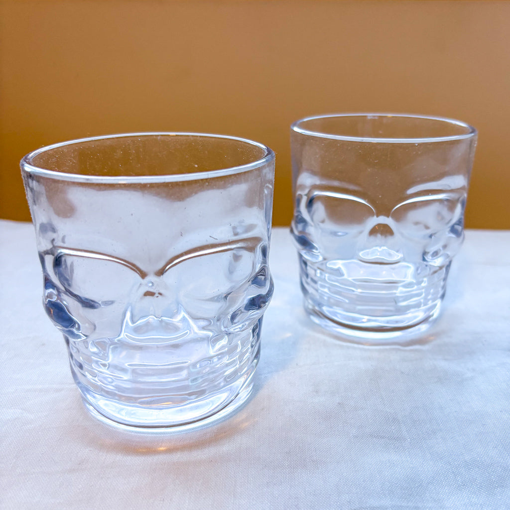 Skull whiskey glass tumbler
