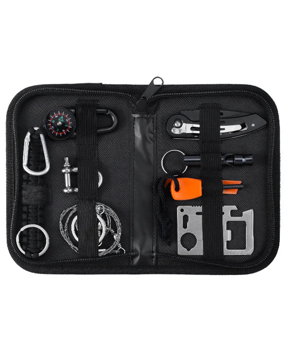 Camping survival kit gift set