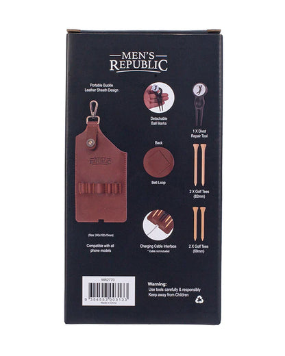 Golfer's phone holder gift set