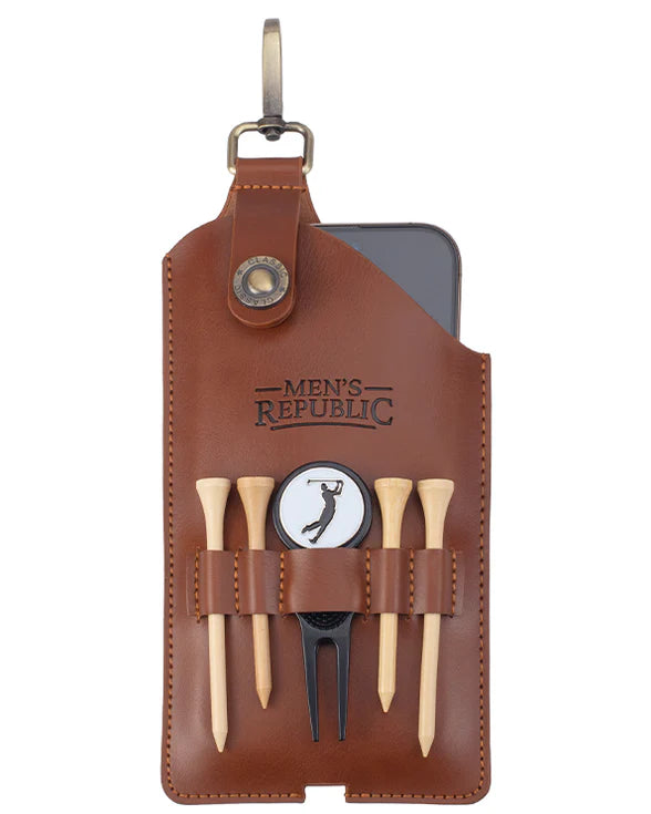 Golfer's phone holder gift set