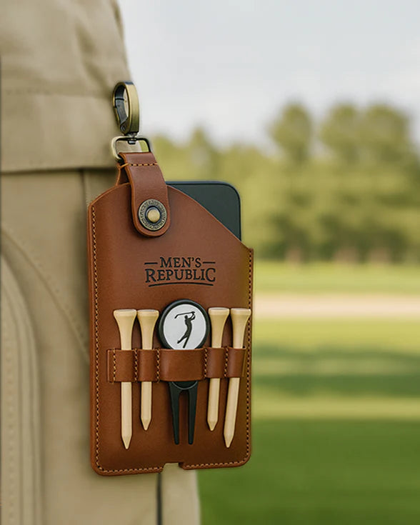 Golfer's phone holder gift set