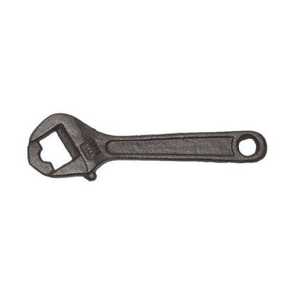 Cast iron bottle opener tool wrench
