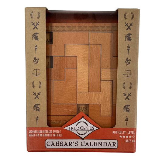Daily brain teaser puzzle / Julian Calendar desk decor