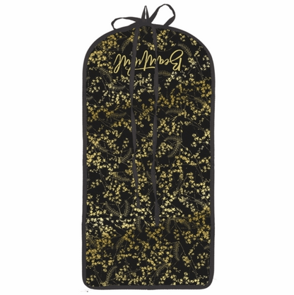 Beautiful black gold travel makeup bag / jewellery holder