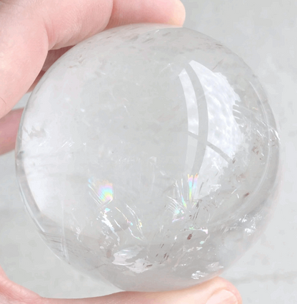 Clear Quartz polished sphere crystal ball