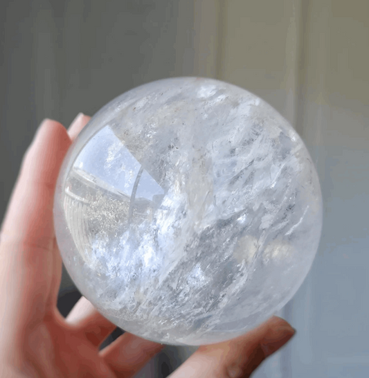 Clear Quartz polished sphere crystal ball