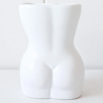 Nude goddess vase - tan or black