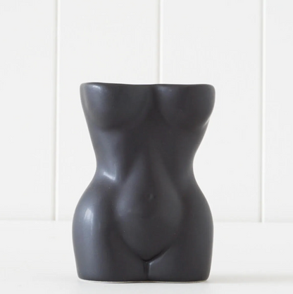 Nude goddess vase - tan or black