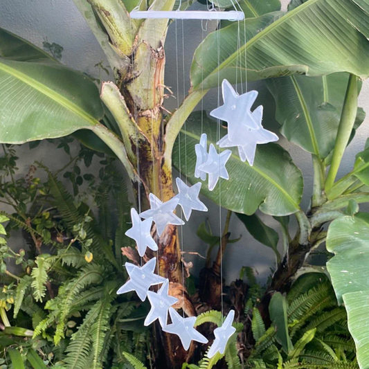 ONYX crystal stars hanging garland wind chime
