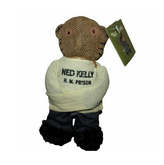 Horror Teddy bear Ned Kelly toy