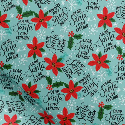 Cheeky xmas wrapping paper or gift wrapping service