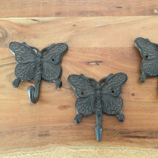 Butterfly cast iron hook