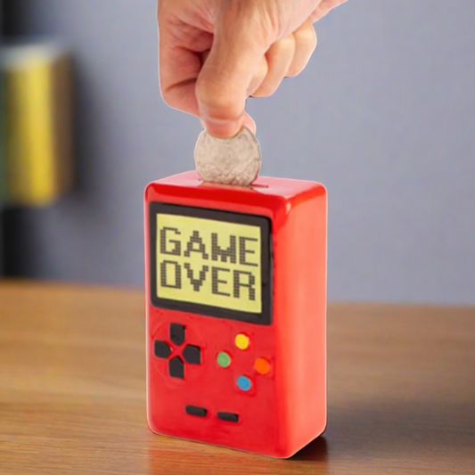 Retro Nintendo gameboy / gamer ceramic bank