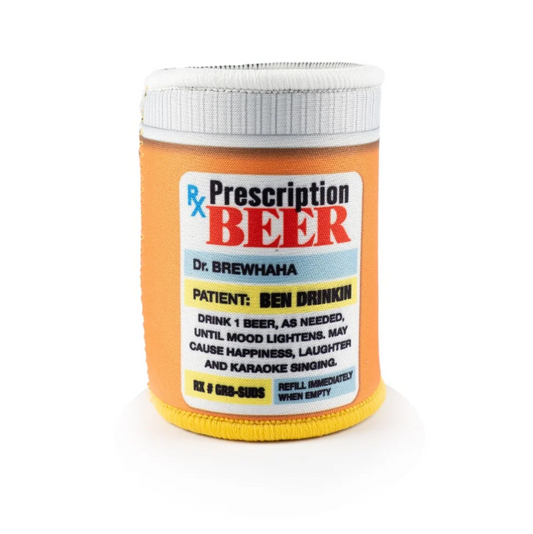 Dr prescription naughty novelty beer can cooler