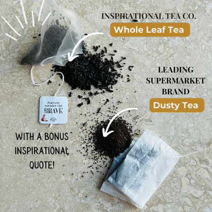 Good vibes pyramid tea bag gift box
