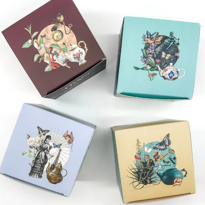 Good vibes pyramid tea bag gift box