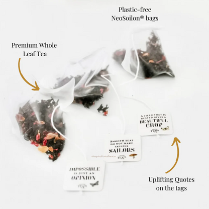 Good vibes pyramid tea bag gift box
