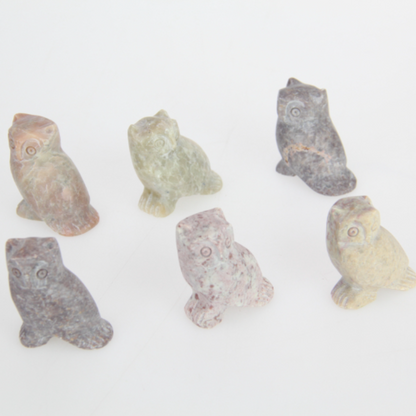 Witches familiar / Spirit animal soapstone crystal - various
