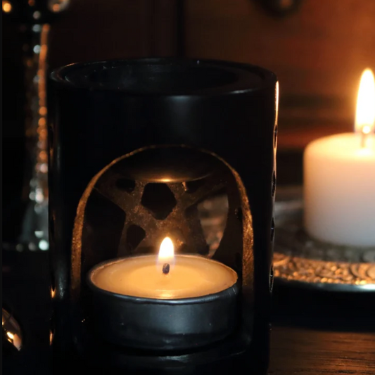 Witch soapstone crystal oil burner
