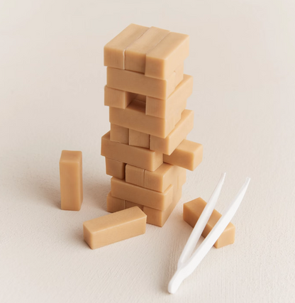 Travel size Jenga topple game