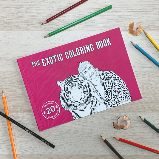 Tiger King exotic / naughty colouring book
