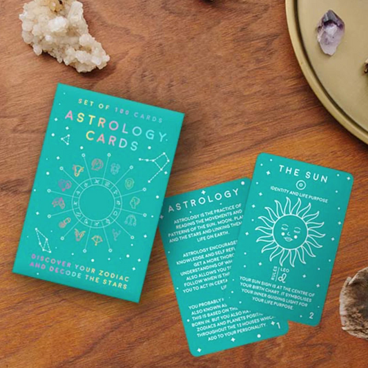 Astrology zodiac tarot card deck set