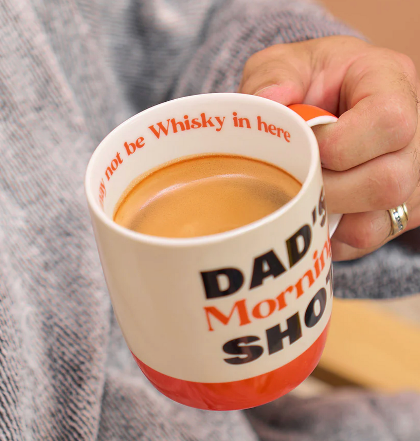 Dad's morning shot of coffee / whiskey mug
