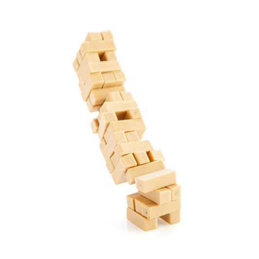 Travel size Jenga topple game