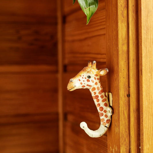 Giraffe cast iron hook