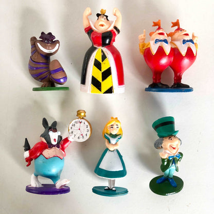Alice in wonderland cake topper figure toy set