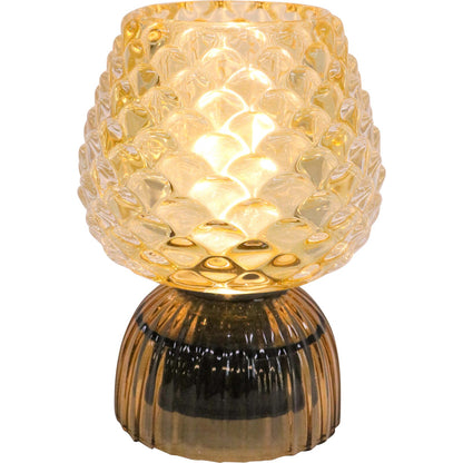 Cordless retro LED glass lamp