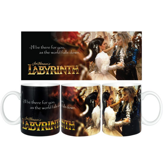 Labyrinth movie goblin king and Sarah mug