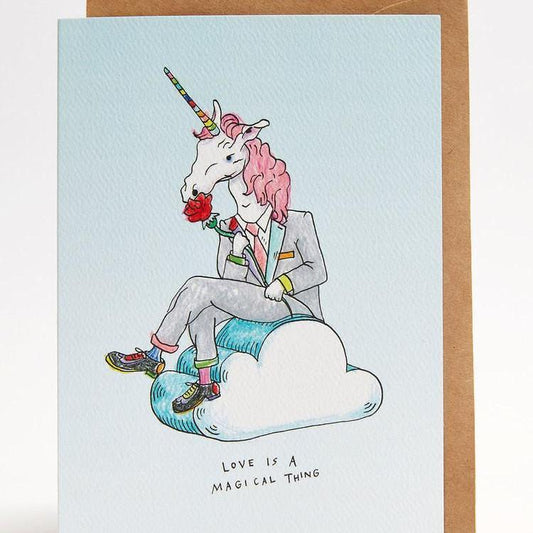 Love magical thing greeting card