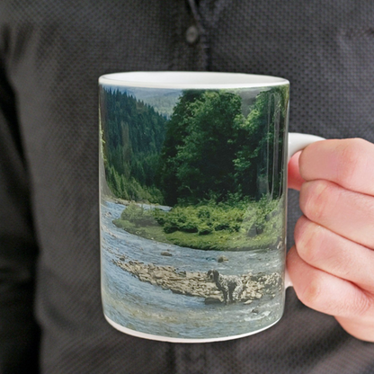Natures call / Pooping puppy dog mug