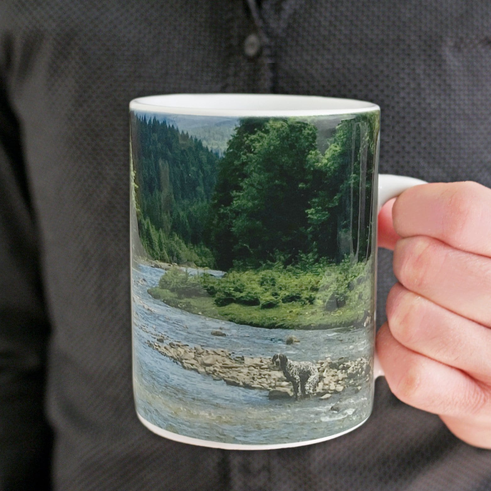 Natures call / Pooping puppy dog mug
