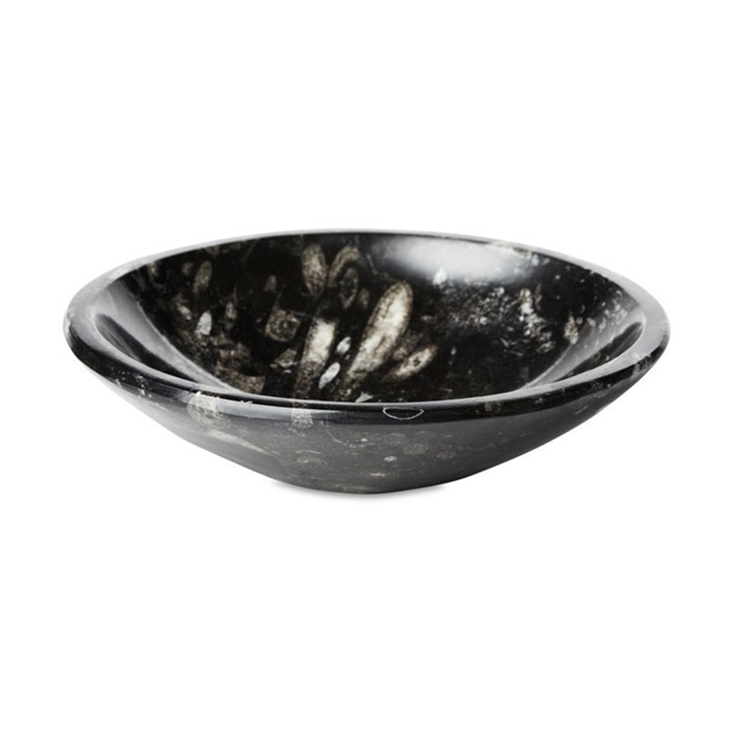 Fossil bowl / crystal carved trinket dish