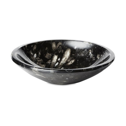 Fossil bowl / crystal carved trinket dish