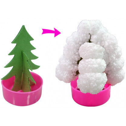 Magical growing crystal tree