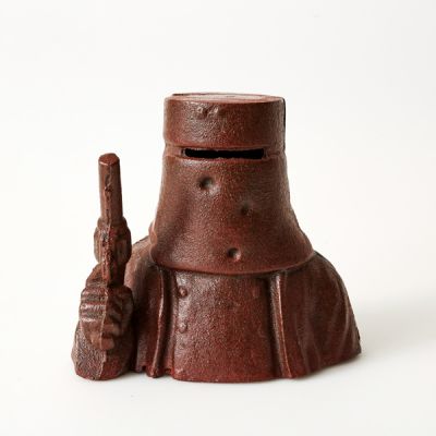 Vintage Ned Kelly Australian pop culture icon outlaw cast iron statue