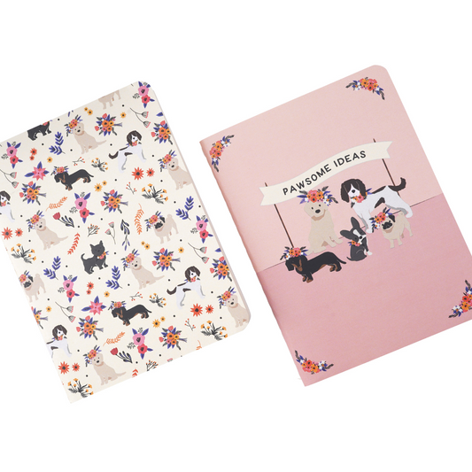 Puppy dog notebook set 2