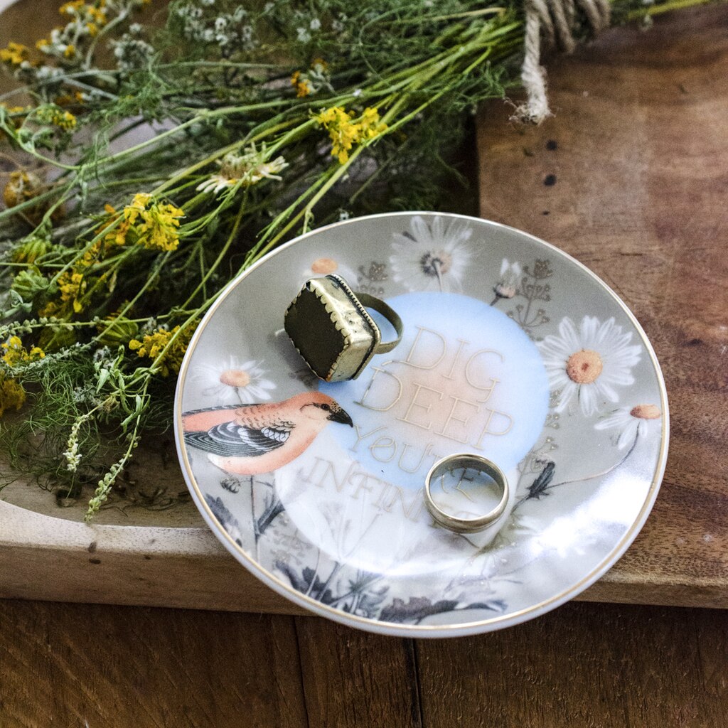 You're infinite, bird ring trinket tray