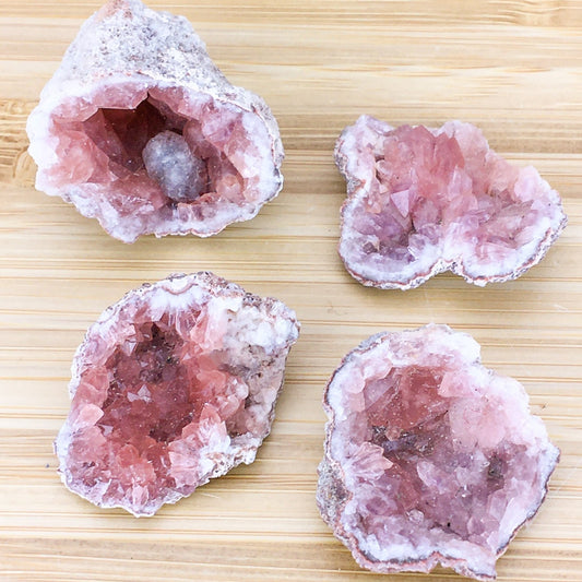 Pink Amethyst crystal cluster M-L