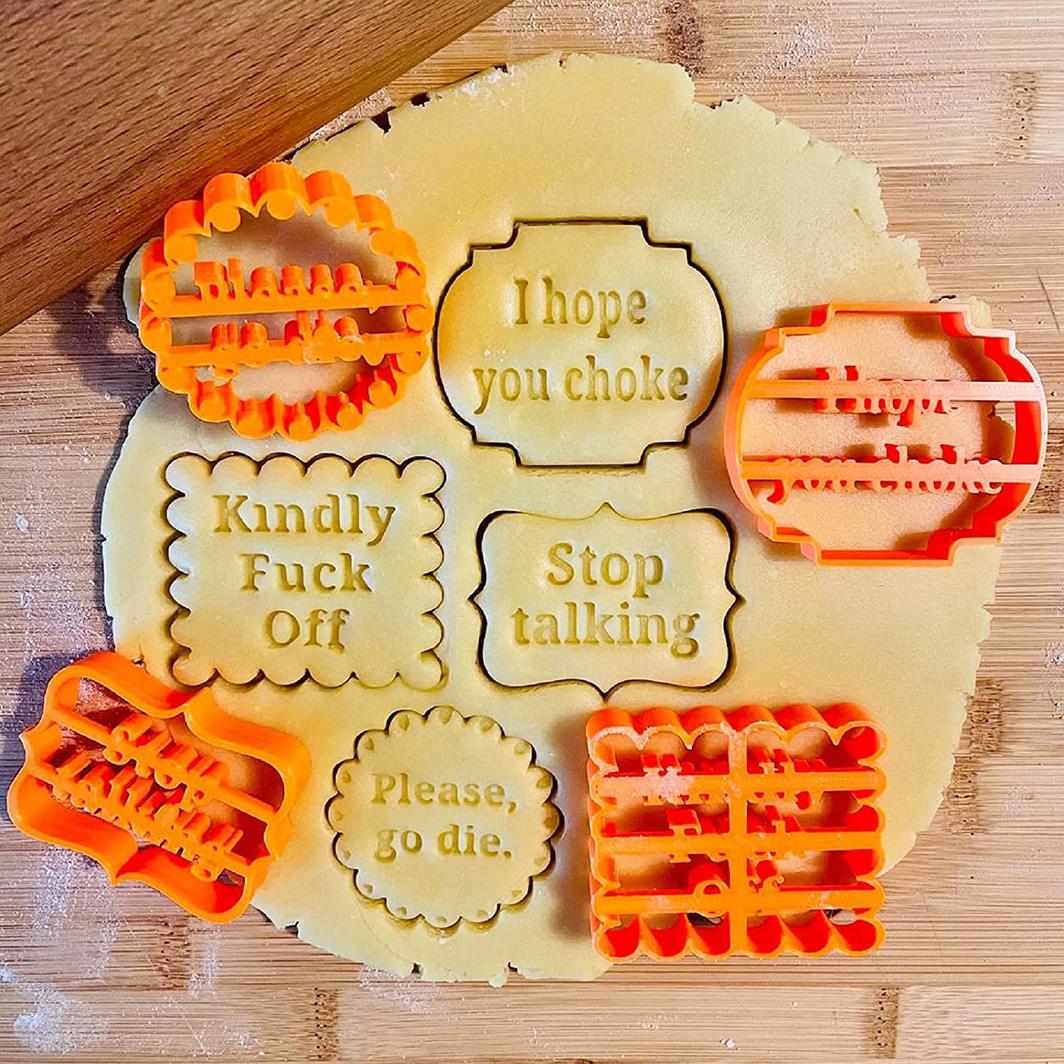 Naughty / abusive novelty cookie cutter
