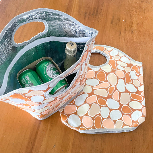 Ochre dots cooler bag