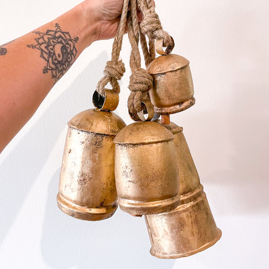 Vintage brass cow bell S - XL
