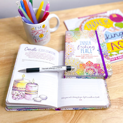 Hard cover inner f*cking peace journal